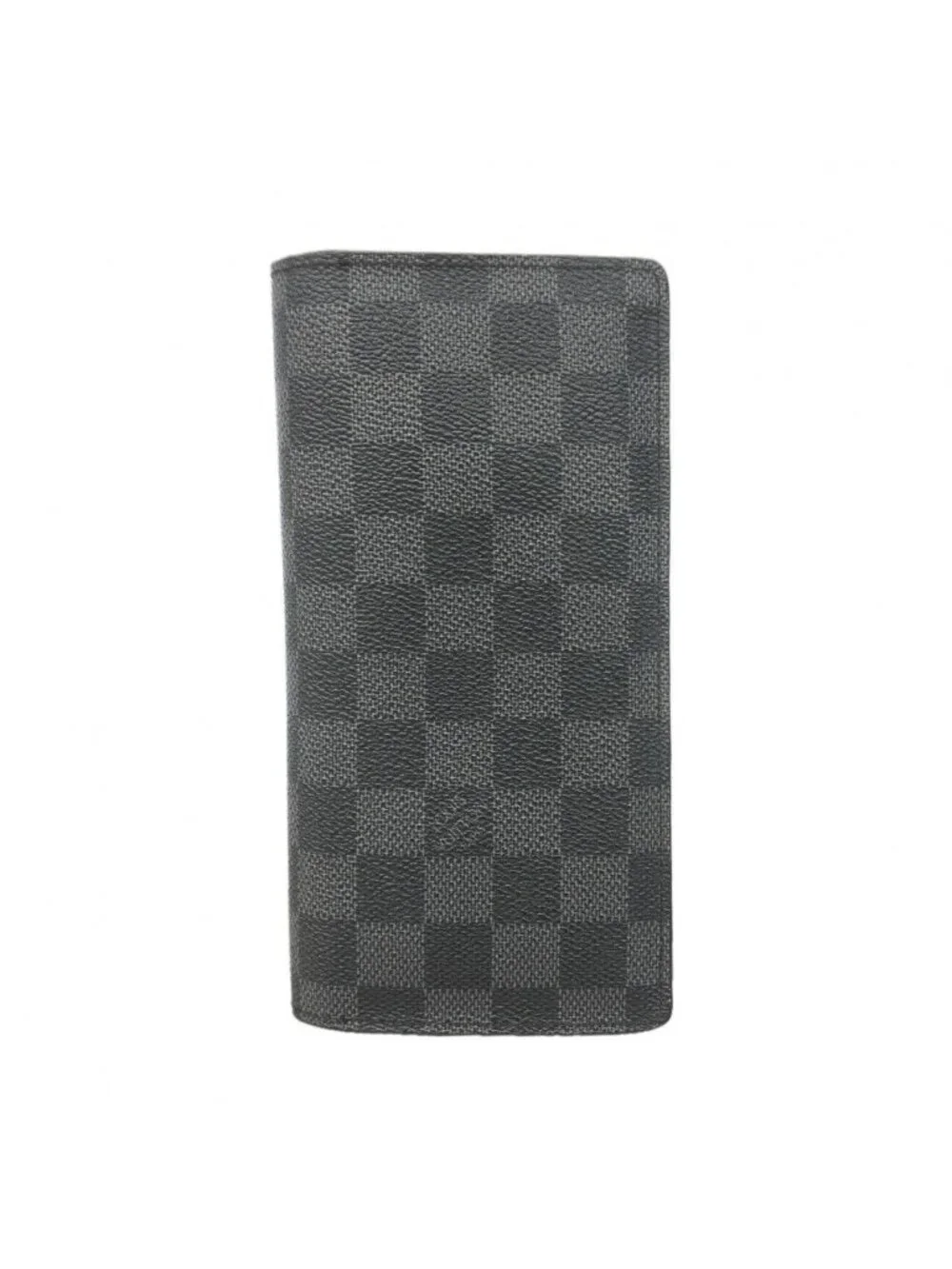 Louis Vuitton Wallet Damier Graphite Portefeuille Brazza Black Gray